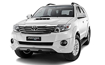 rent a fortuner car in indore